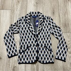 Brand New With Tag Pendleton Brown Cotton Diamond Argyle Print Petite